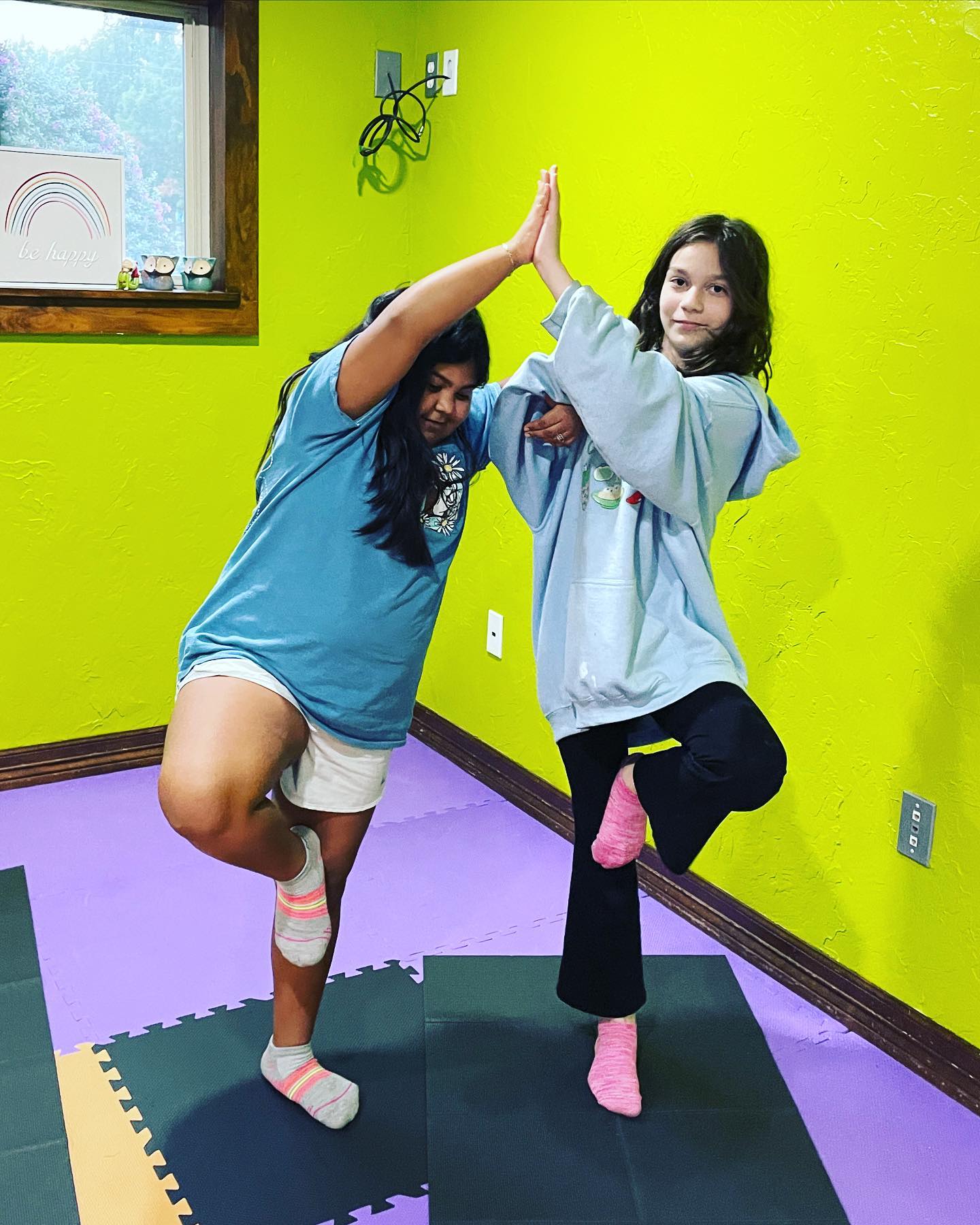 We’re working together this month as we talk friendship and friendship challenges! Of course this means lots of partner poses and mindfulness games!

#treepose #partnerpose #yogaforkids #balance #friendship #yogicubs #workingtogether #mansfieldtx #arlingtontx #gptx